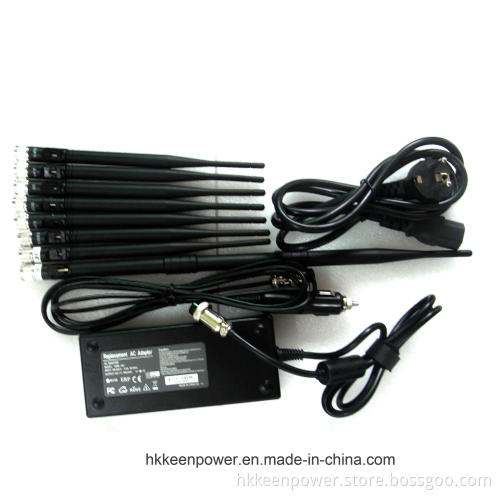 18W High Power 8 Bands VHF UHF Jammer GPS WiFi Jammer